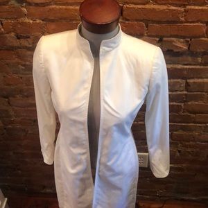 White long blazer jacket